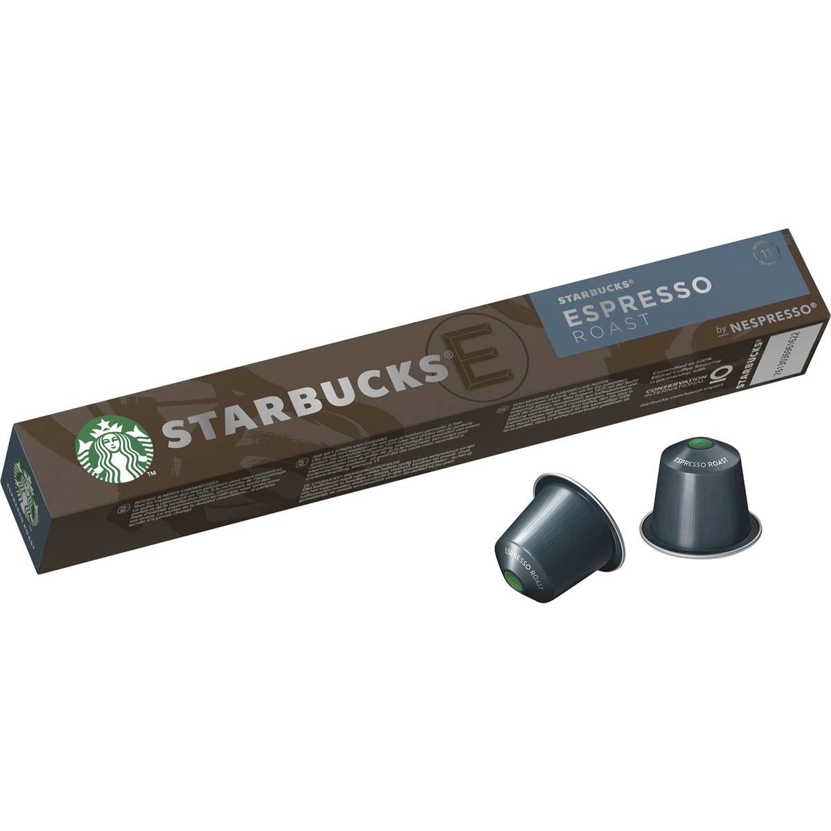 059704 Starbucks By Nespresso Espresso Roast Coffee Pods Capsules 10 Pack