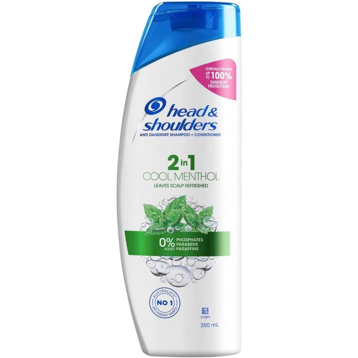 Head & Shoulders Cool Menthol 2in1 Shampoo and Conditioner 350ml
