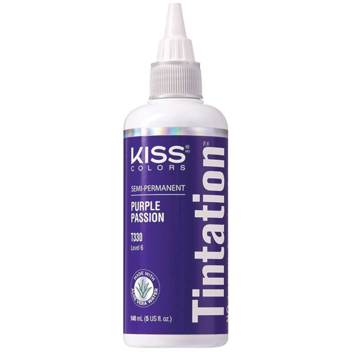 Kiss Tintation Semi-Permanent Hair Colour Treatment #T330 - Purple Passion