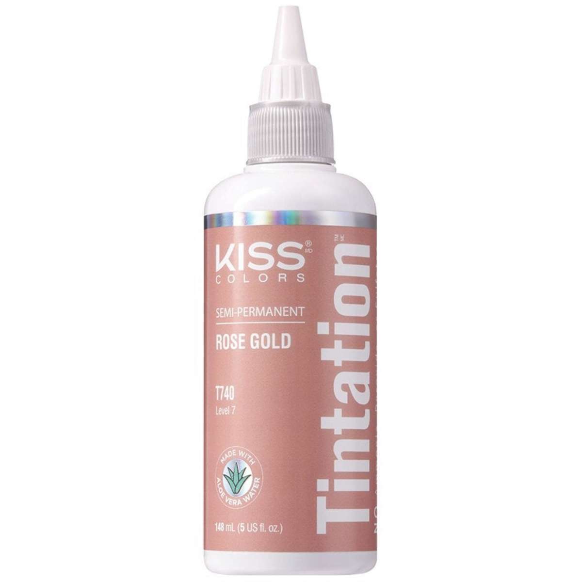 Kiss Tintation Semi-Permanent Hair Colour Treatment #T740 - Rose Gold