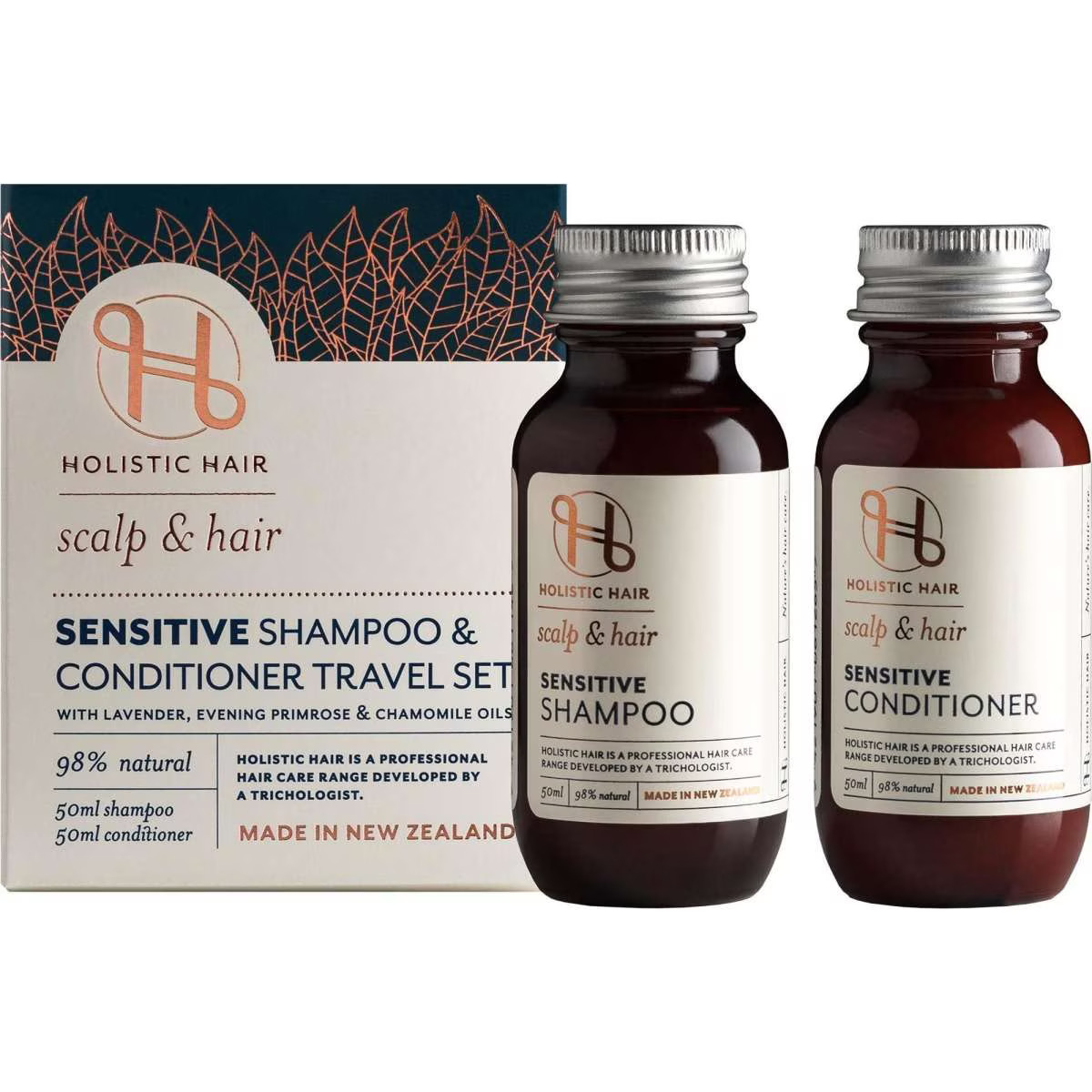 Holistic Hair Sensitive Shampoo & Conditioner Travel Set 2x50ml