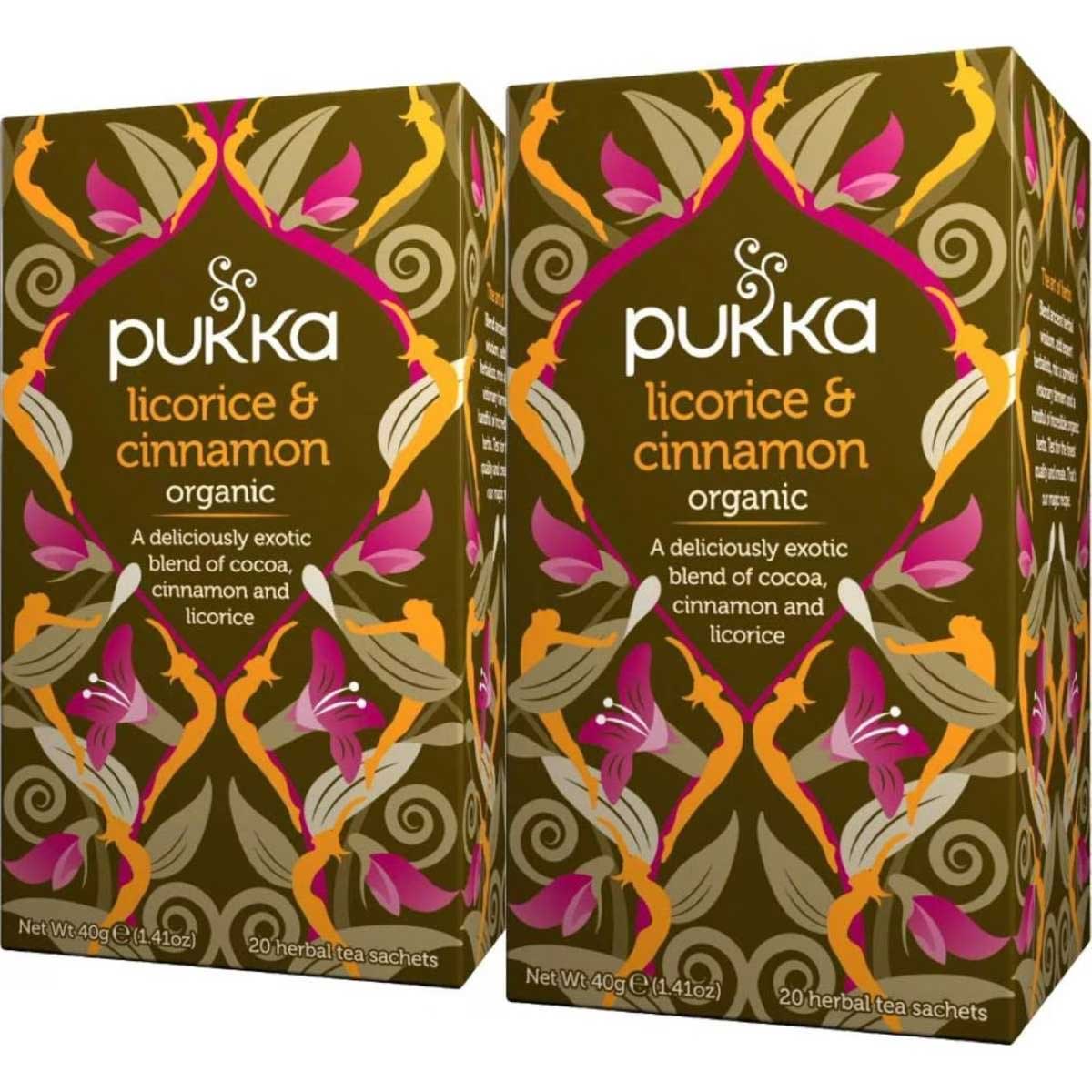 Pukka Herbs Licorice & Cinnamon Tea Bags 2x20packs