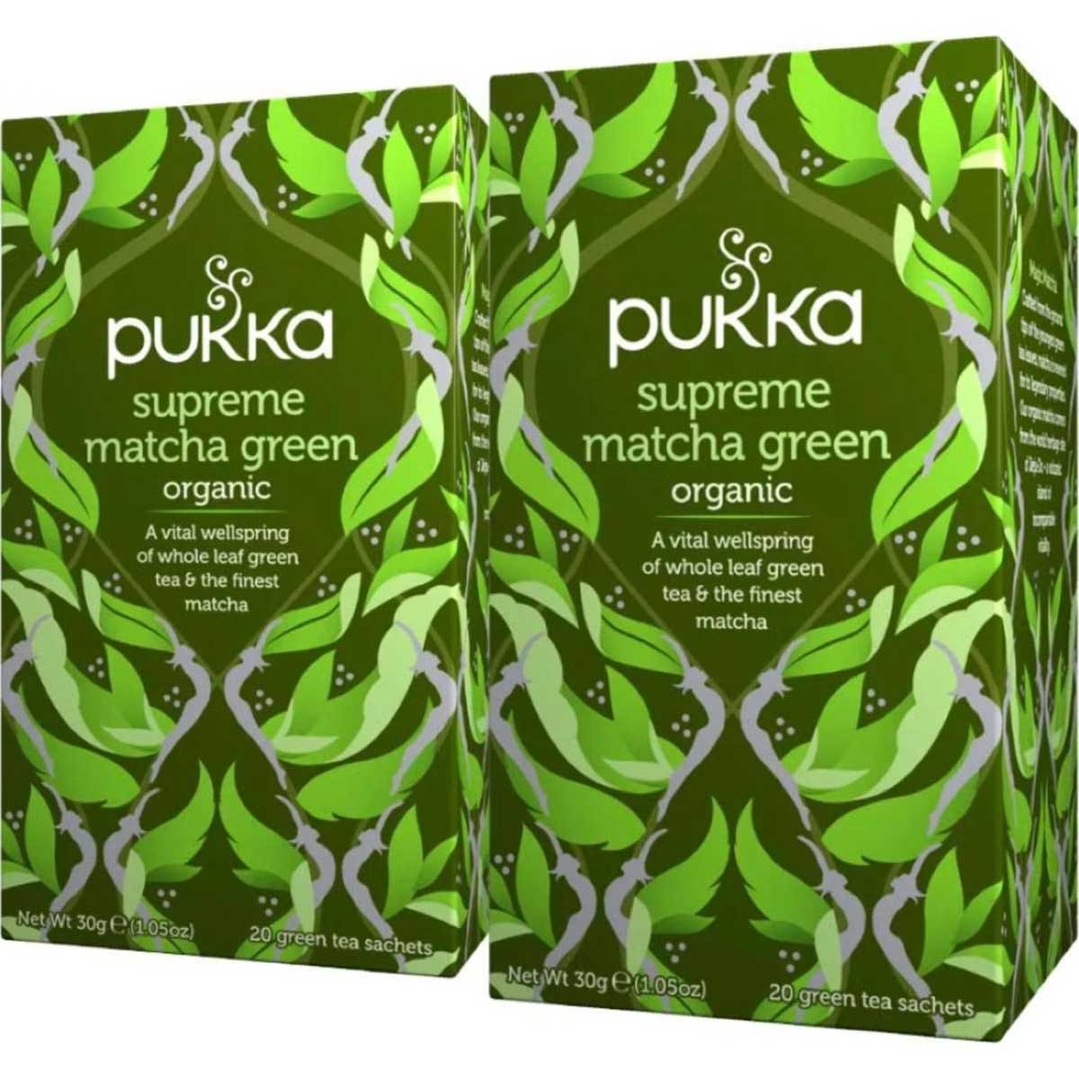 1073959588 Pukka Herbs Supreme Matcha Green Tea Bags 2x20packs