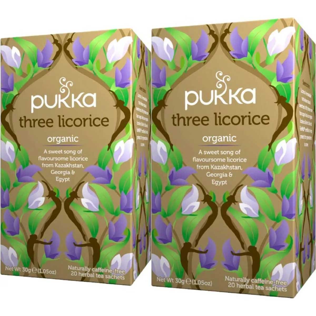 Pukka Herbs Three Licorice Tea Bags 2x20packs