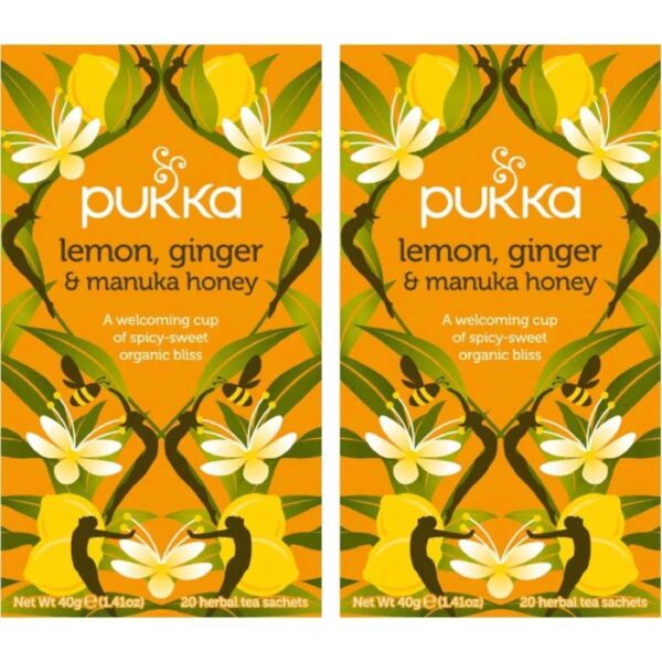 Pukka Herbs Lemon Ginger & Manuka Honey Tea 2x20packs