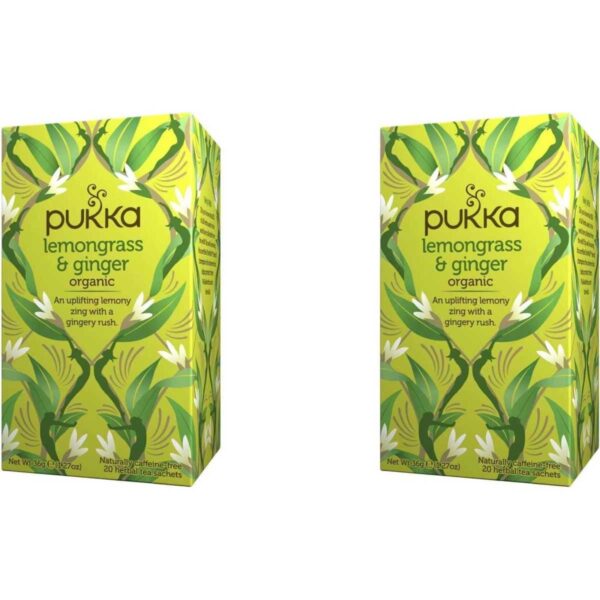 Pukka Herbs Lemongrass & Ginger Tea Bags 2x20packs