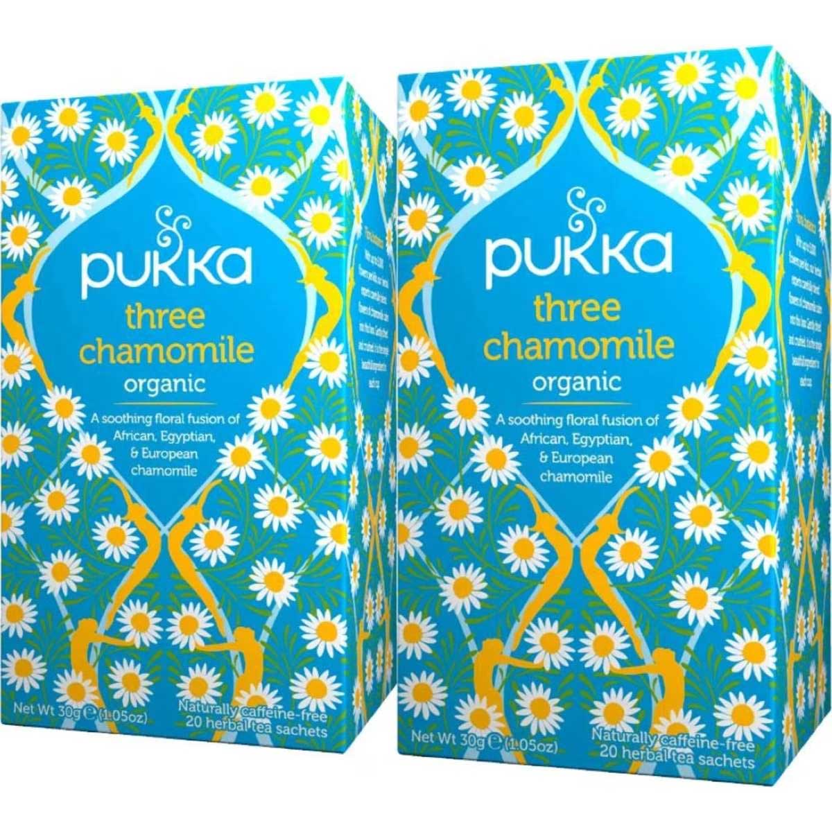 1073961642 Pukka Herbs Three Chamomile Tea Bags 20pack x 2