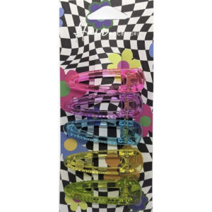 Hair Accessories Duck Clips Accessory Transparent Multi Colour 6x 5pc 6cm