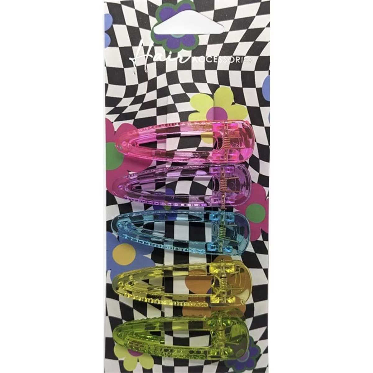 1074107880_1 Hair Accessories Duck Clips Accessory Transparent Multi Colour 6x 5pc 6cm