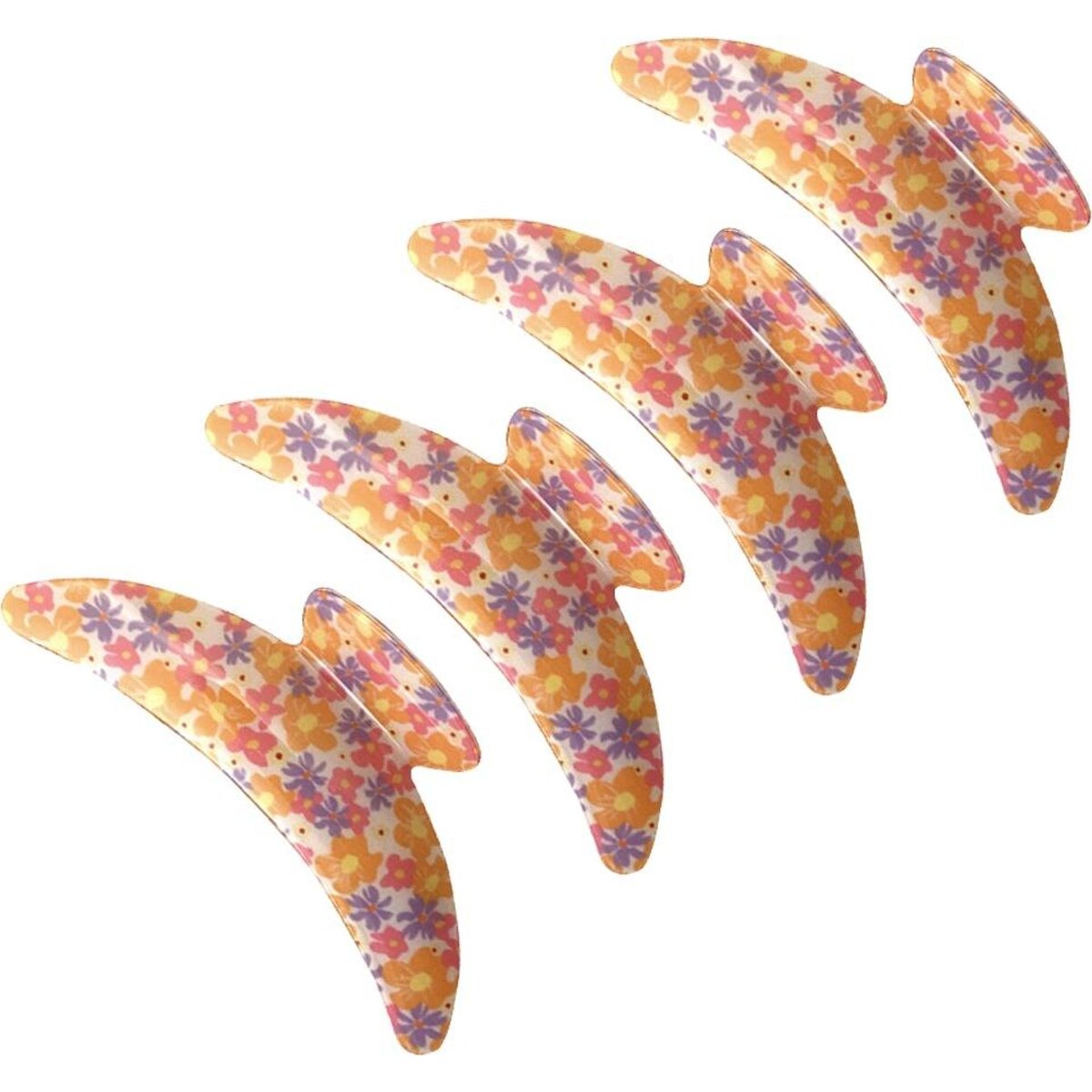 Hair Accessories Melrose Clip Pink/Peach Floral Accessory 4PK 12.5cm