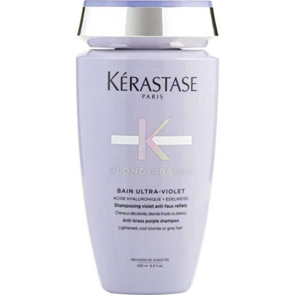 Kerastase Blond Absolu Bain Ultra-Violet Anti-Brass Purple Shampoo (Lightened, Cool Blonde or Grey Hair) 250ml/8.5oz