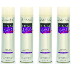 Final Net 4 x Hairspray Super Hold 400g Hair Styling