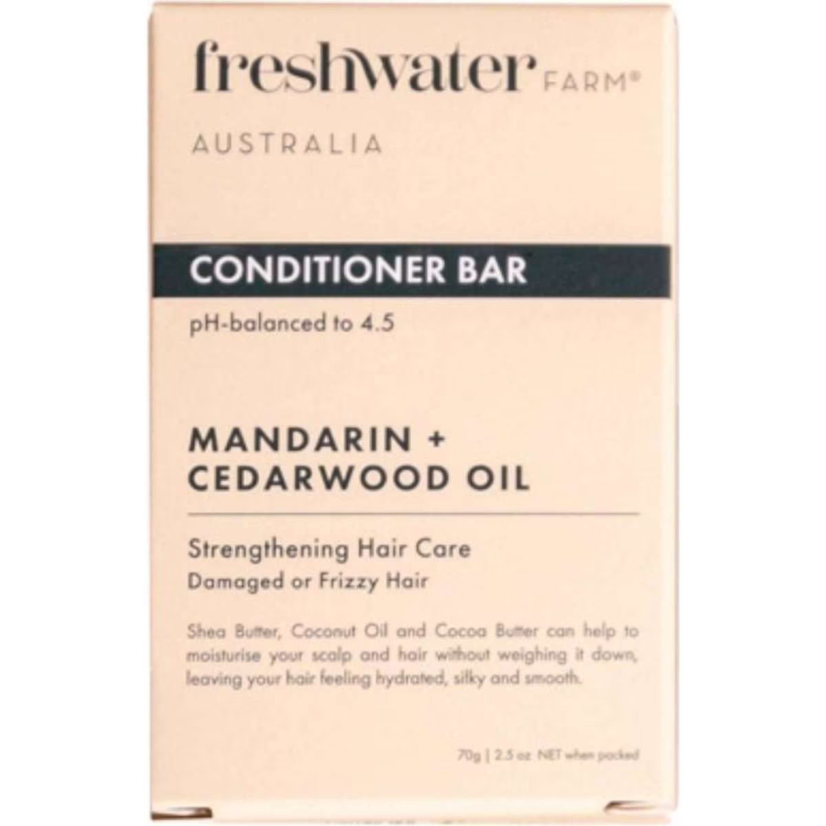 Freshwater Farm Mandarin + Cedarwood Conditioner Bar 70g