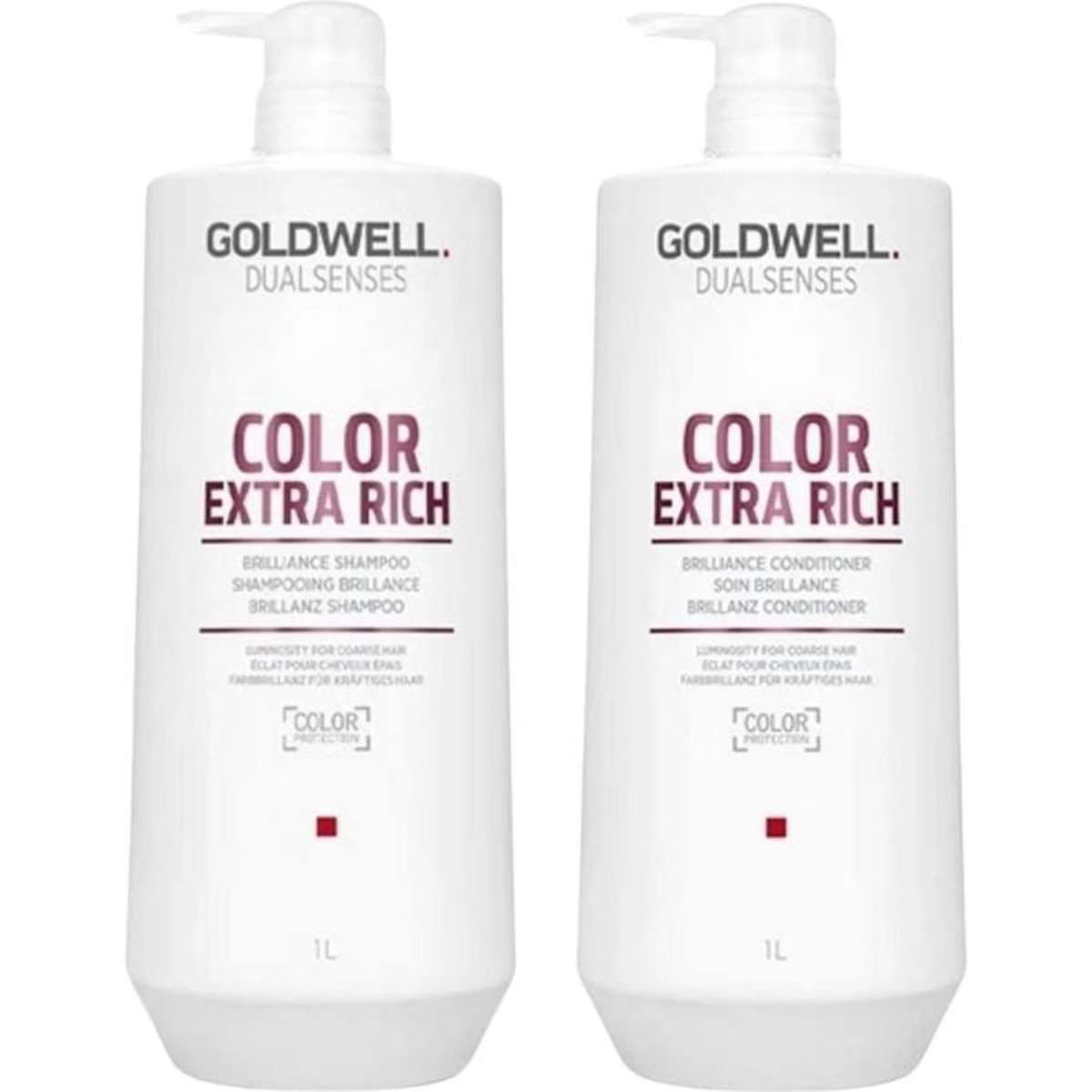 1074372941 Goldwell Dualsenses Color Extra Rich Brilliance Shampoo & Conditioner 1 Litre Duo