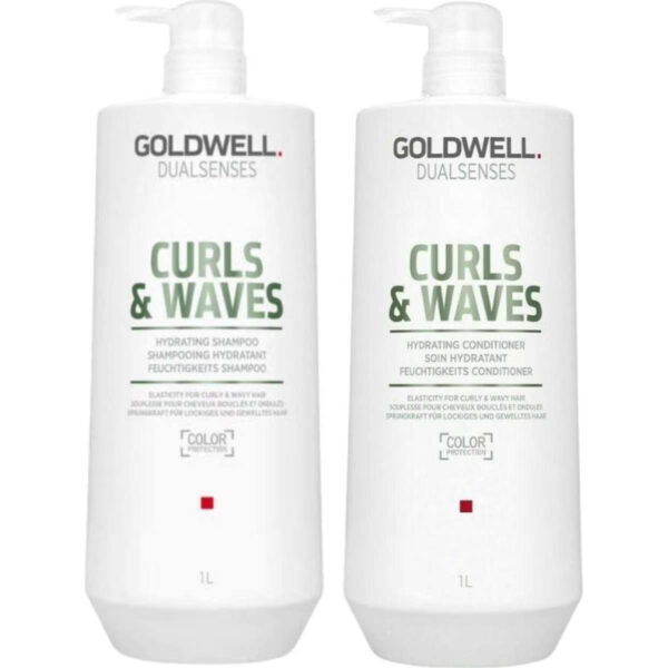 Goldwell Dualsenses Curls & Waves Hydrating Shampoo & Conditioner 1 Litre Duo