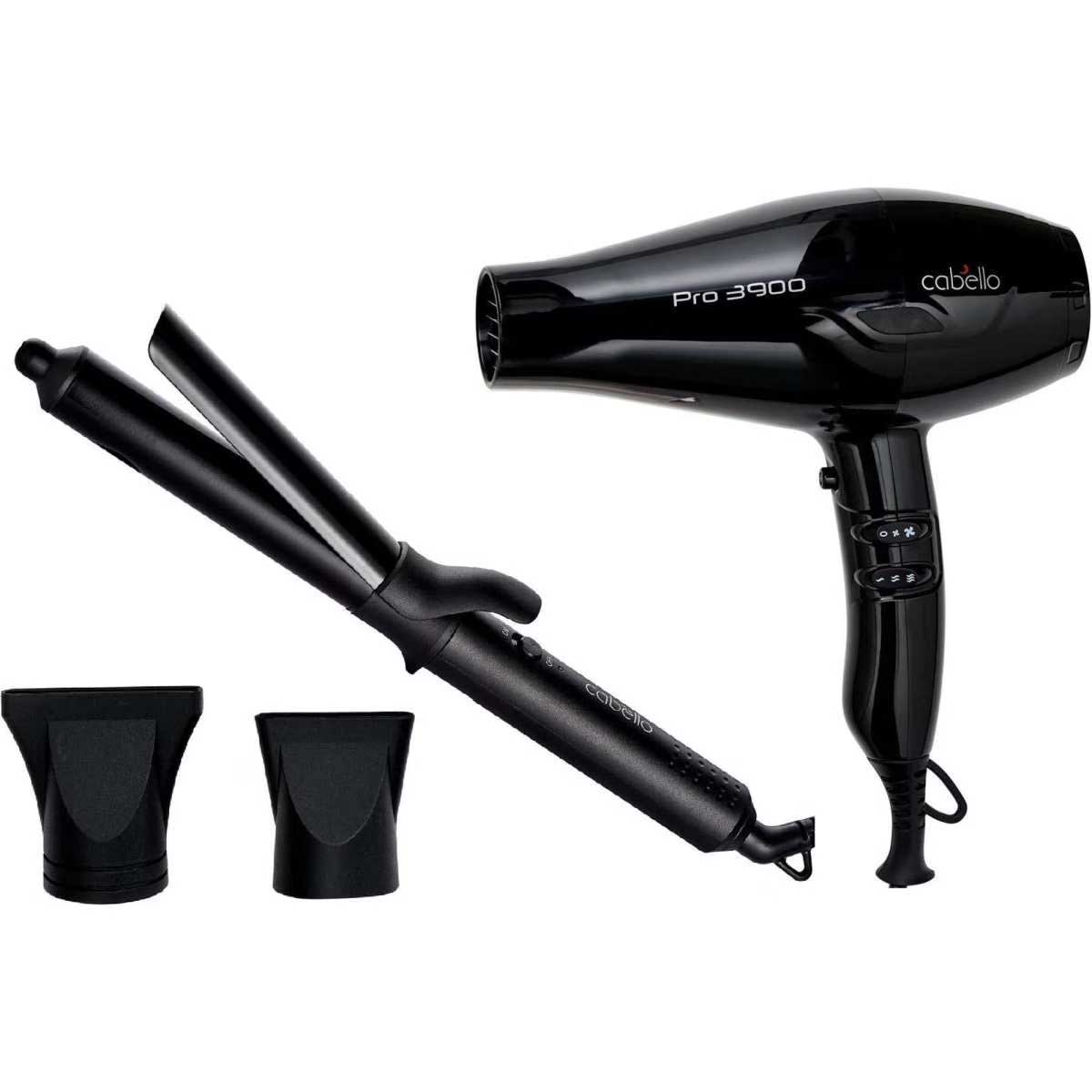 1074499347 Cabello Pro 3900 Hair Dryer + Chic Curling Tong