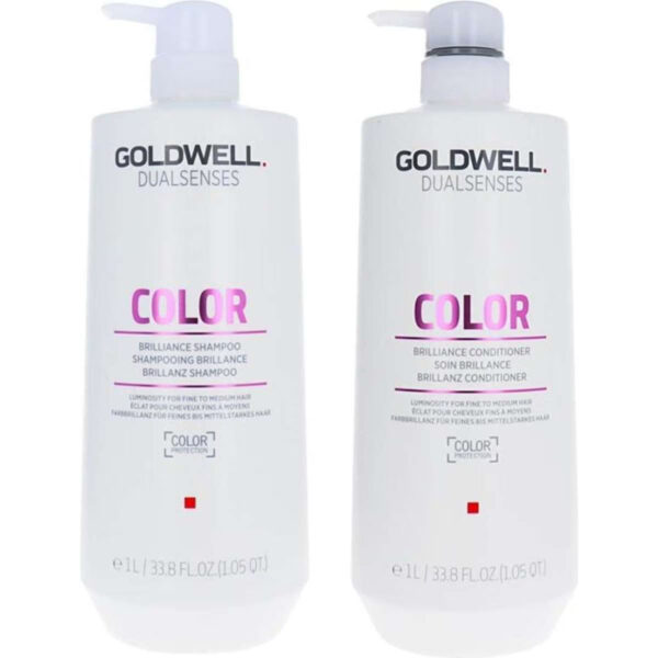 Goldwell Dualsenses Color Brilliance Shampoo + Conditioner 1L Duo Pack
