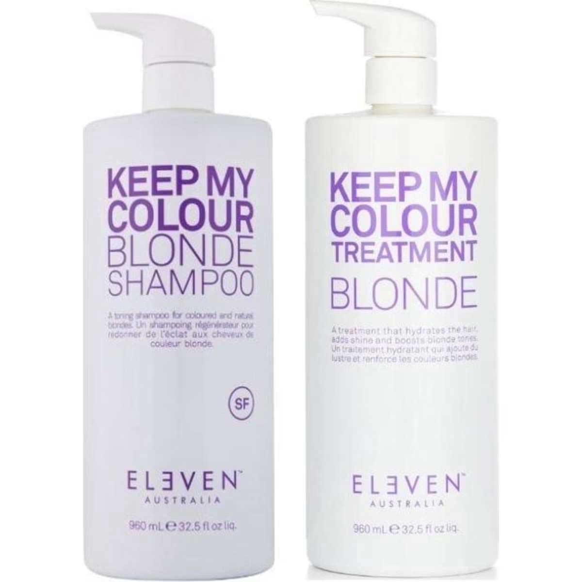 Eleven Australia Keep My Colour Blonde Shampoo & Treatment 960mL Duo The Australian Products