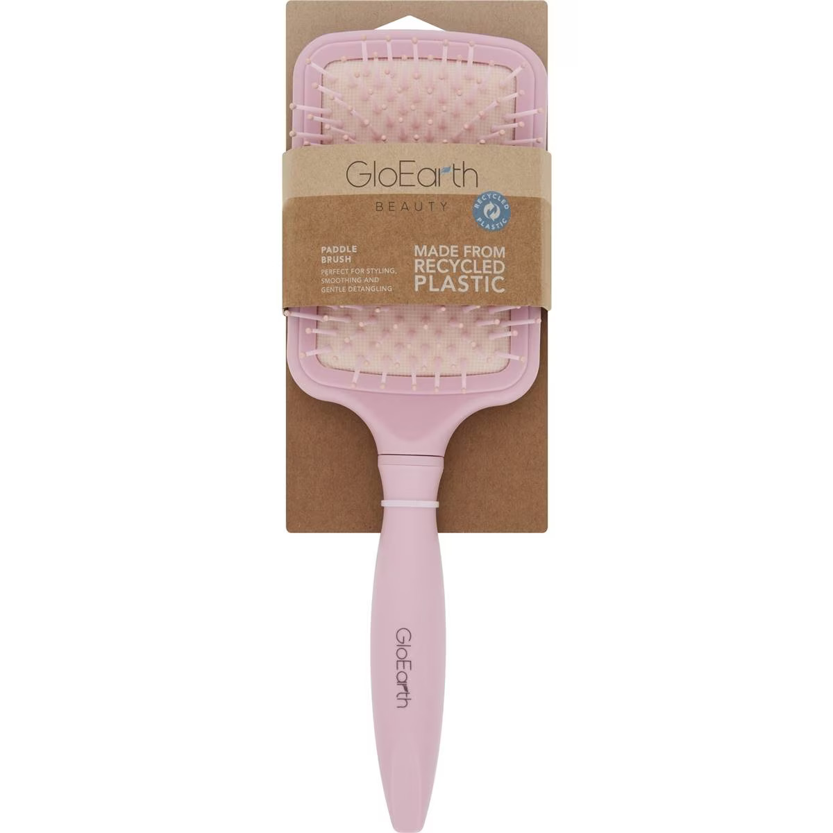 Gloearth Recycled Plastic Paddle Hair Brush 1 Pack