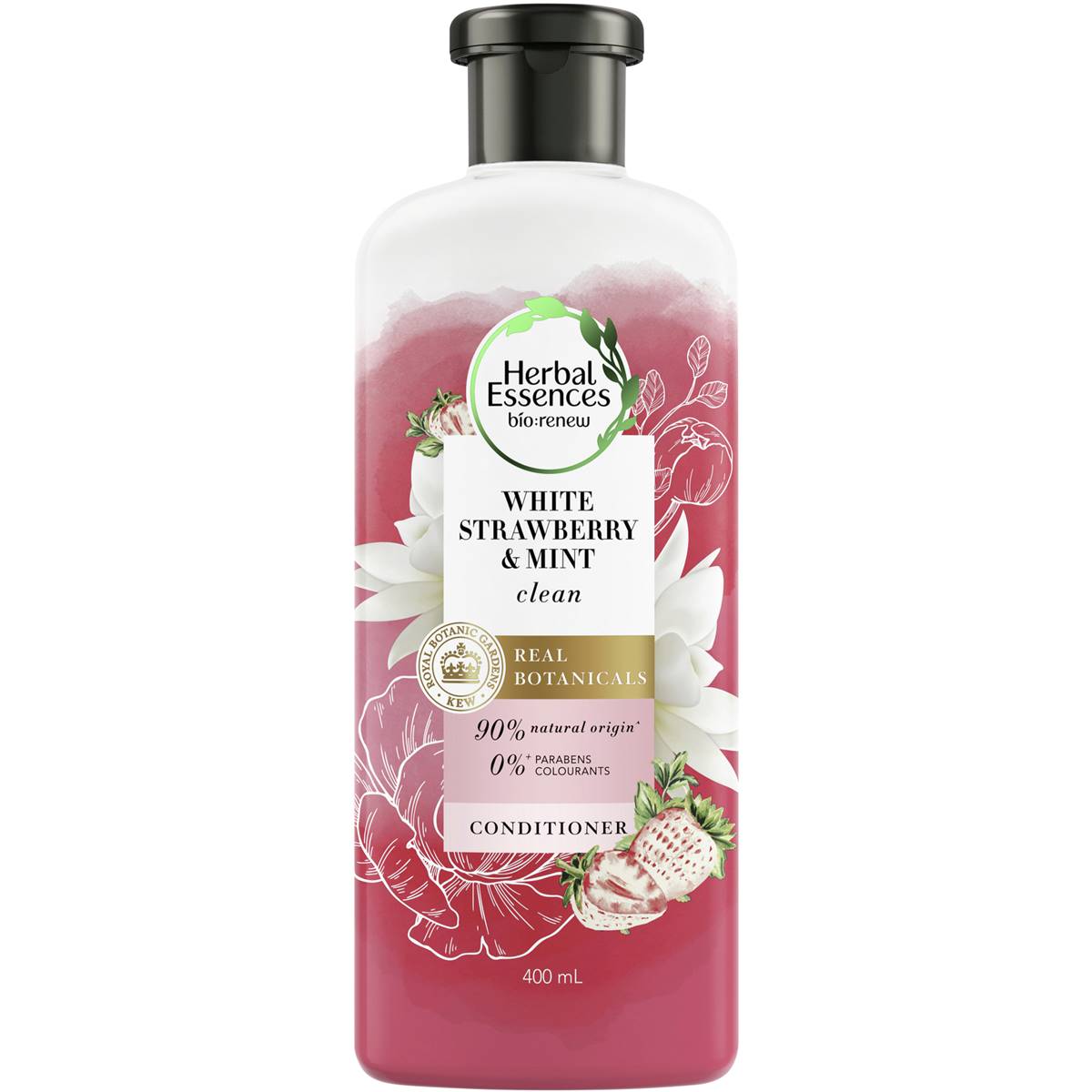 186182 Herbal Essences Bio Renew White Strawberry & Mint Clean Conditioner 400ml