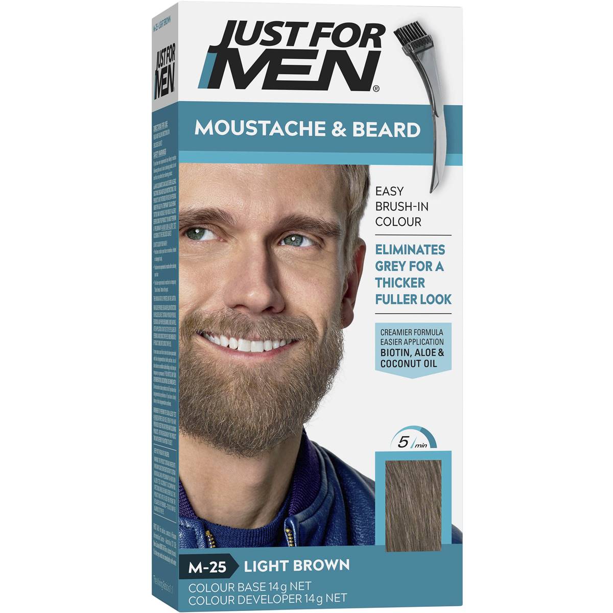 Just For Men Moustache & Beard Colour M-25 Light Brown Each