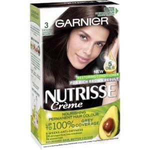 Garnier Nutrisse Hair Colour 3 Espresso Darkest Brown Each