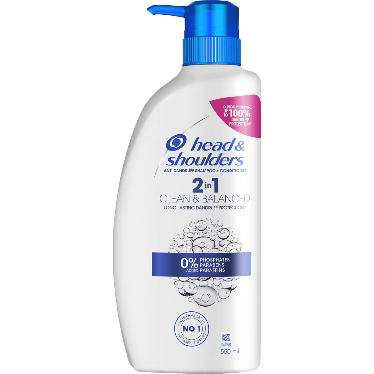 Head & Shoulders Clean & Balance 2in1 Shampoo Conditioner 550ml