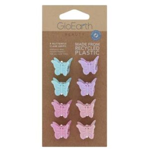 Gloearth Mini Butterfly Claw Clips Grips 8 Pack