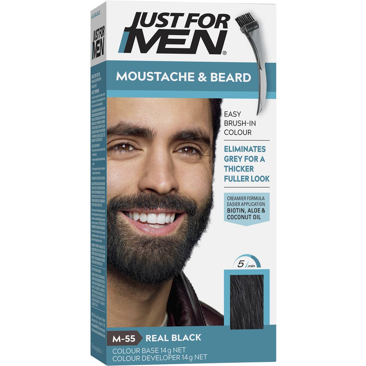 Just For Men Moustache & Beard Black 70g