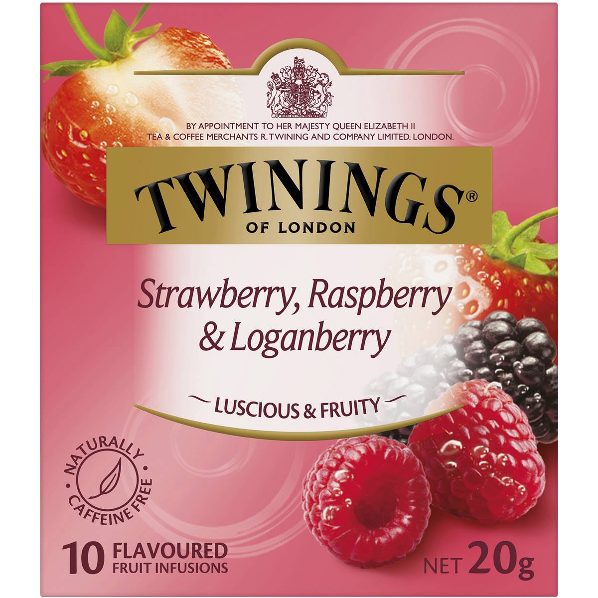 Twinings Strawberry, Raspberry & Loganberry Tea Bags 10 Pack The Australian Products