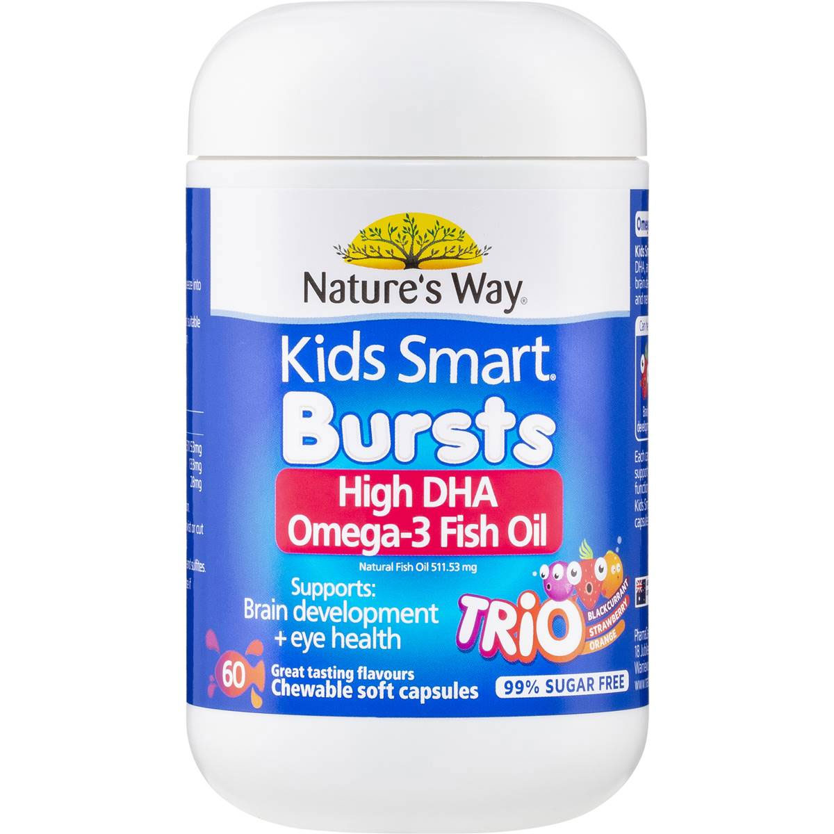 Nature’s Way Kids Omega-3 Fish Oil Smart Trio 60 Capsules – The