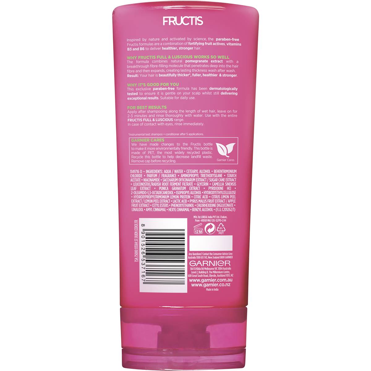 Garnier Fructis Full & Luscious Conditioner 315ml The Australian Products