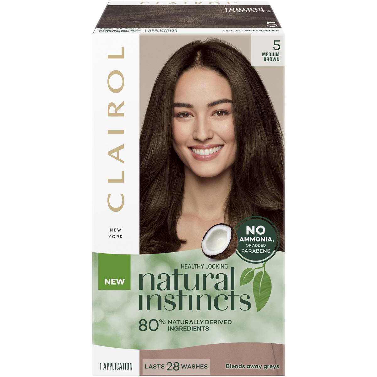 820091 Clairol Natural Instincts 5 Medium Brown Each