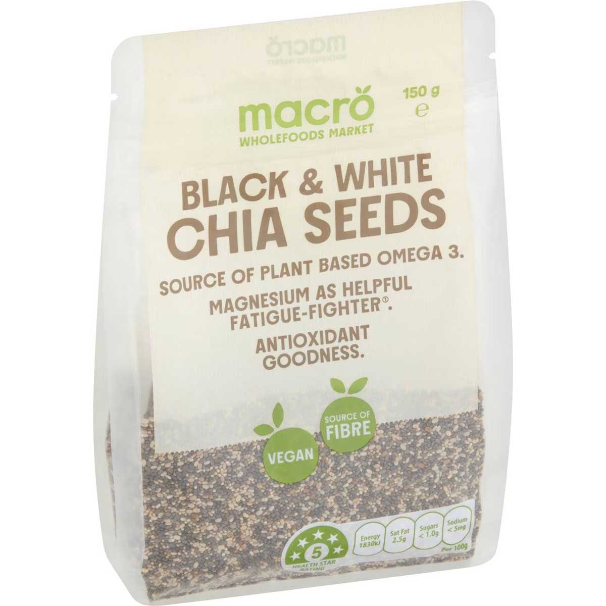 965281 Macro Chia Seed Black & White 150g