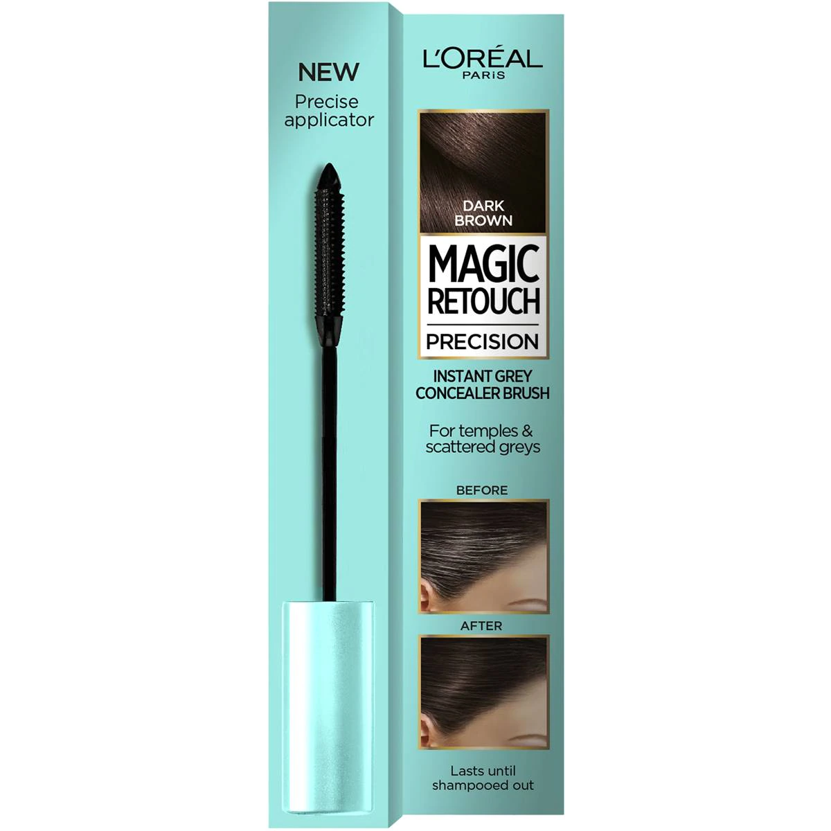 L'oreal Magic Retouch Precision Brush 2 Dark Brown Each