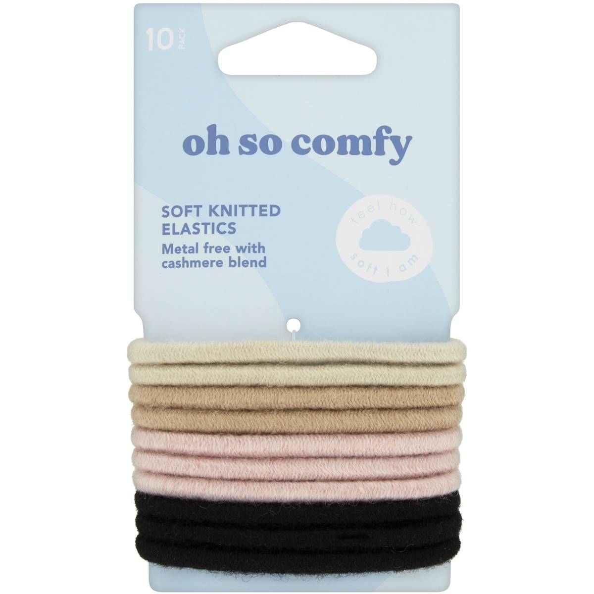 Oh So Comfy Soft Knitted Elastics 10 Pack