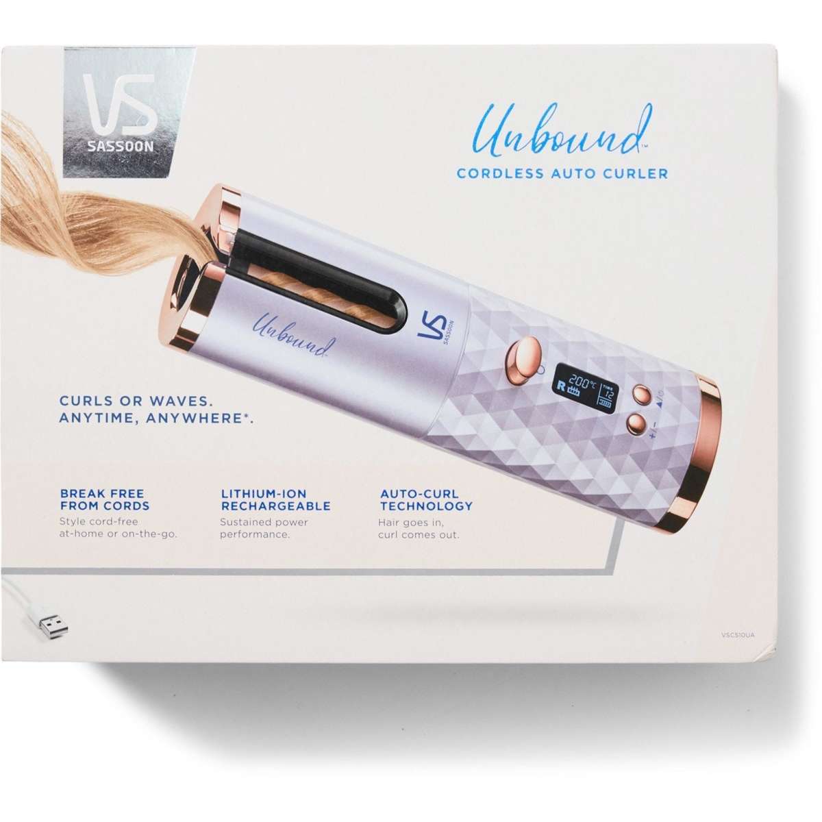 1073752139 VS Sassoon Unbound Cordless Auto Curler