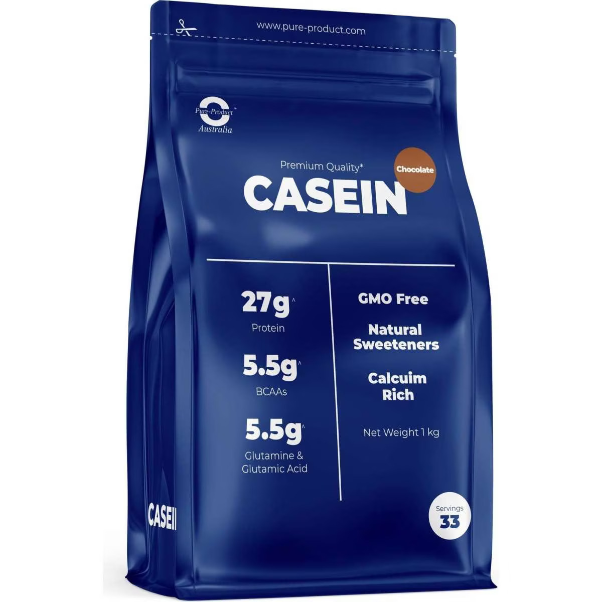 1073797663 Pure Product Australia Micellar Casein Chocolate 1000g