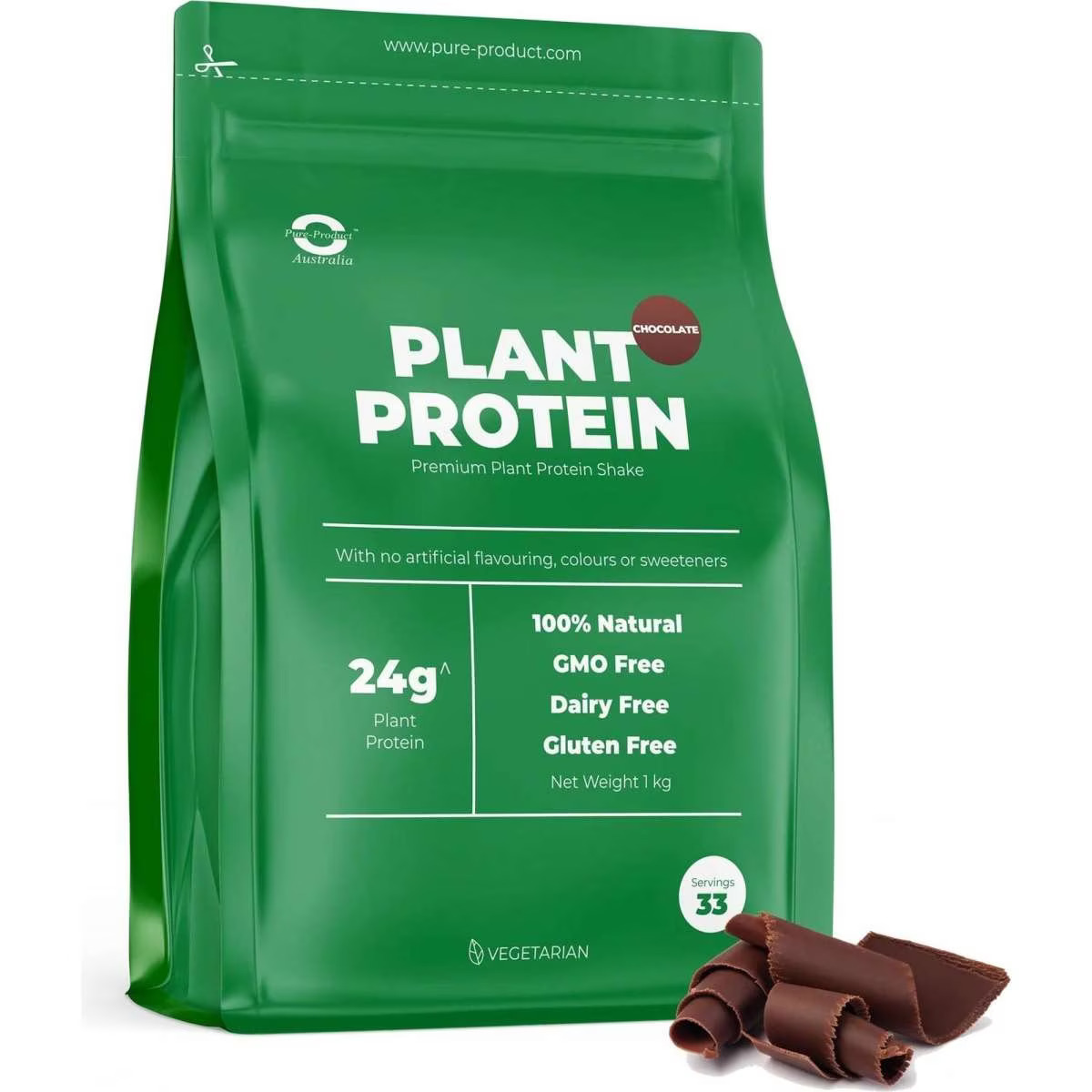 Pure Product Australia Vegan Protein ( Pea & Rice ) Chocolate 1000g