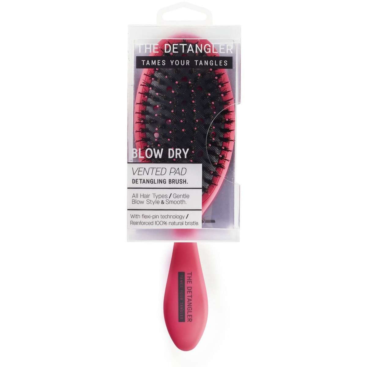 The Detangler Vented Pad Grooming Brush - Pink