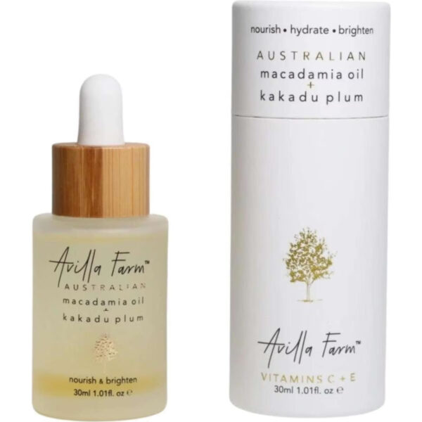 Australian Made Avilla Farm Macadamia Oil and Kakadu Plum Face Serum 30ml