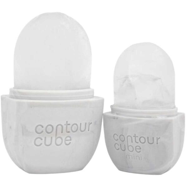 Contour Cube White Marble Ice Facial Tool Original 180ml and Mini 90ml