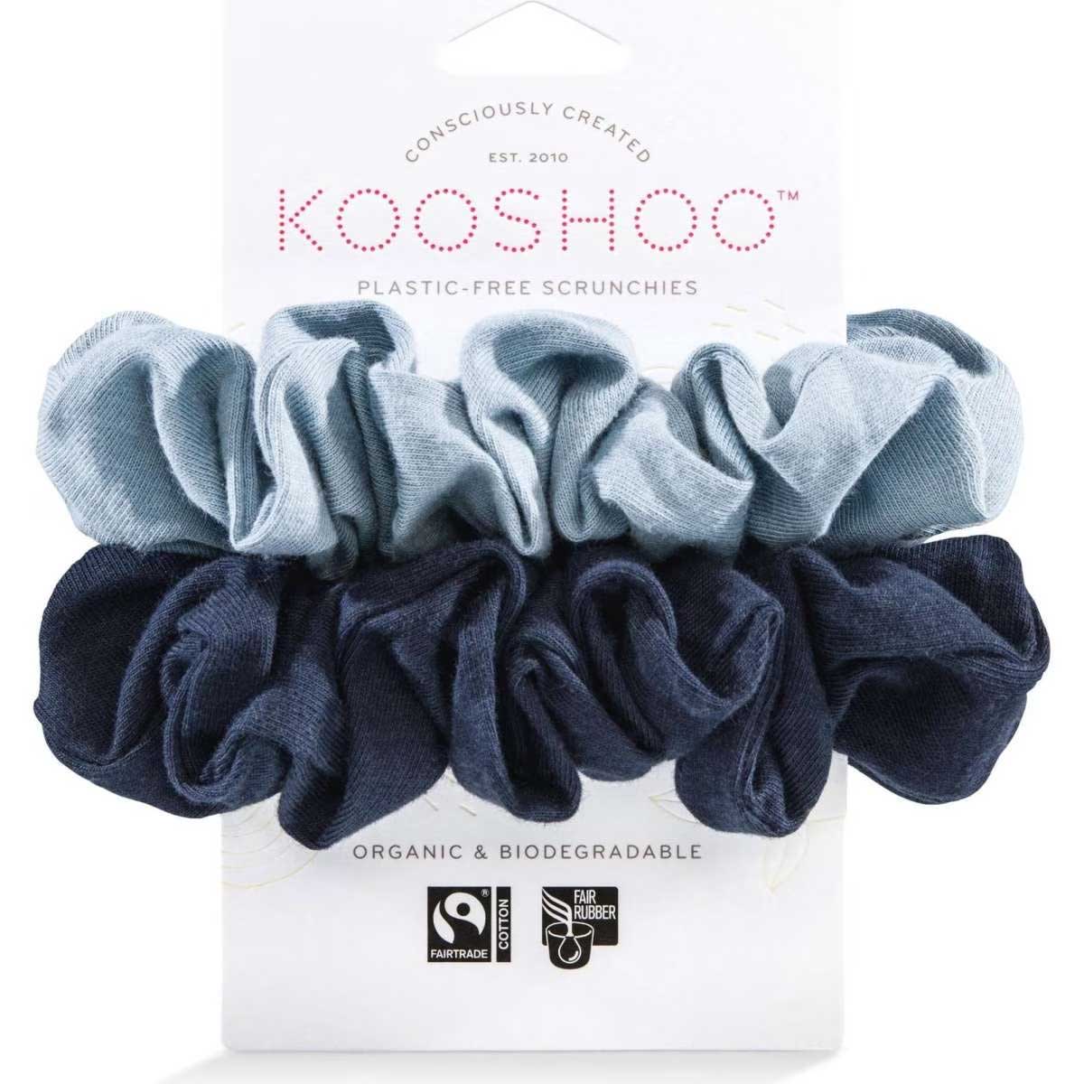 Kooshoo Plastic-Free Scrunchies Evening Sky 2pack