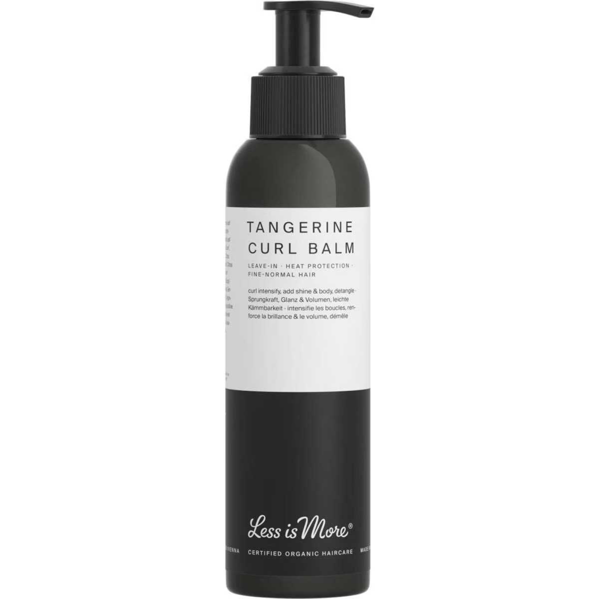 Tangerine Curl Balm leave-in conditioner is designed to protect fine to normal curly hair from heat-styling damage and split ends as it helps to tame curls and add bounce, volume and shine.