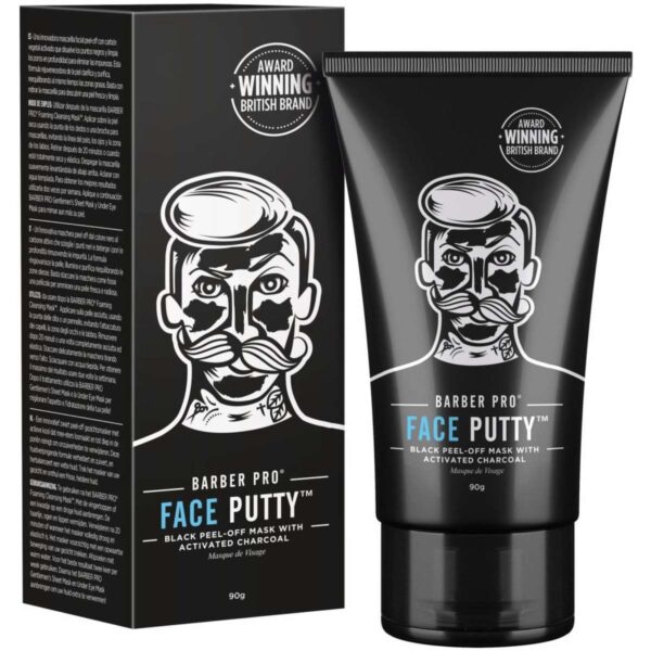 BarberPro Face Putty Peel-off Mask With Activated Charcoal Tube 40ML