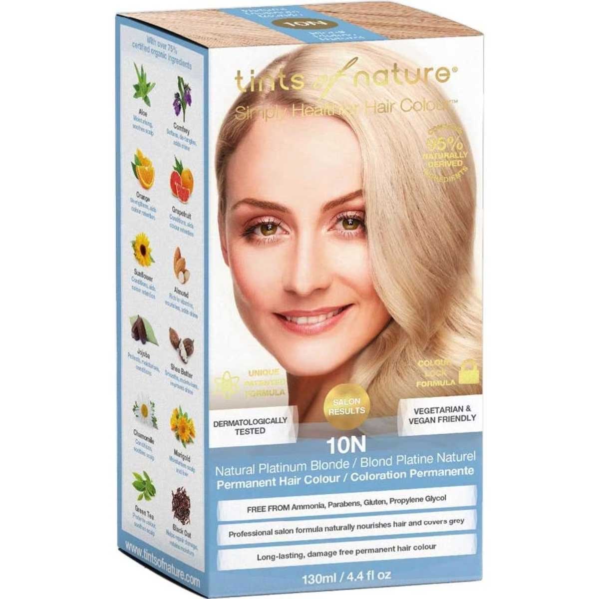 Tints Of Nature 10N Natural Platinum Blonde Permanent Colour 130ml