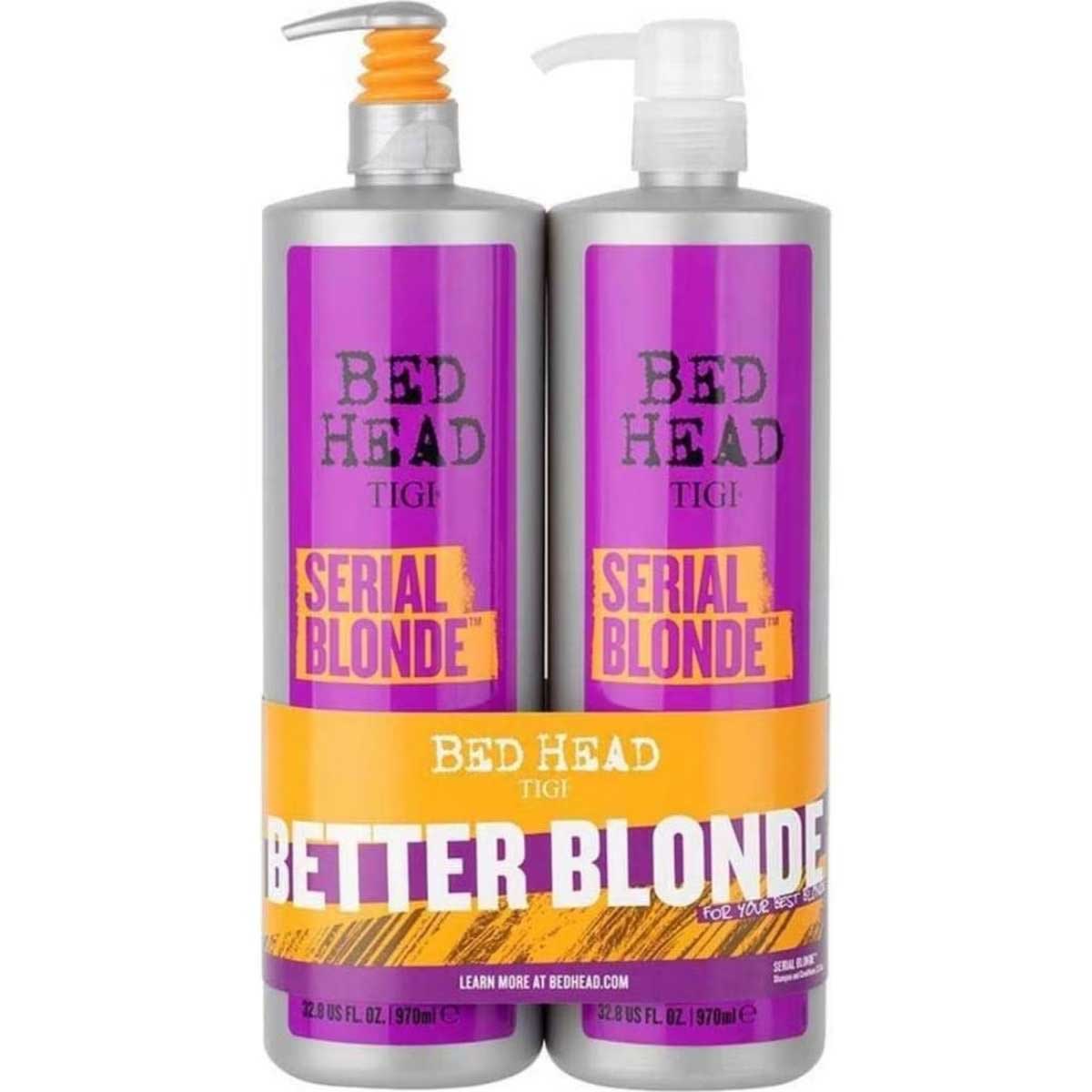TIGI Bed Head Serial Blonde Restoring Shampoo & Conditioner 970mL Duo