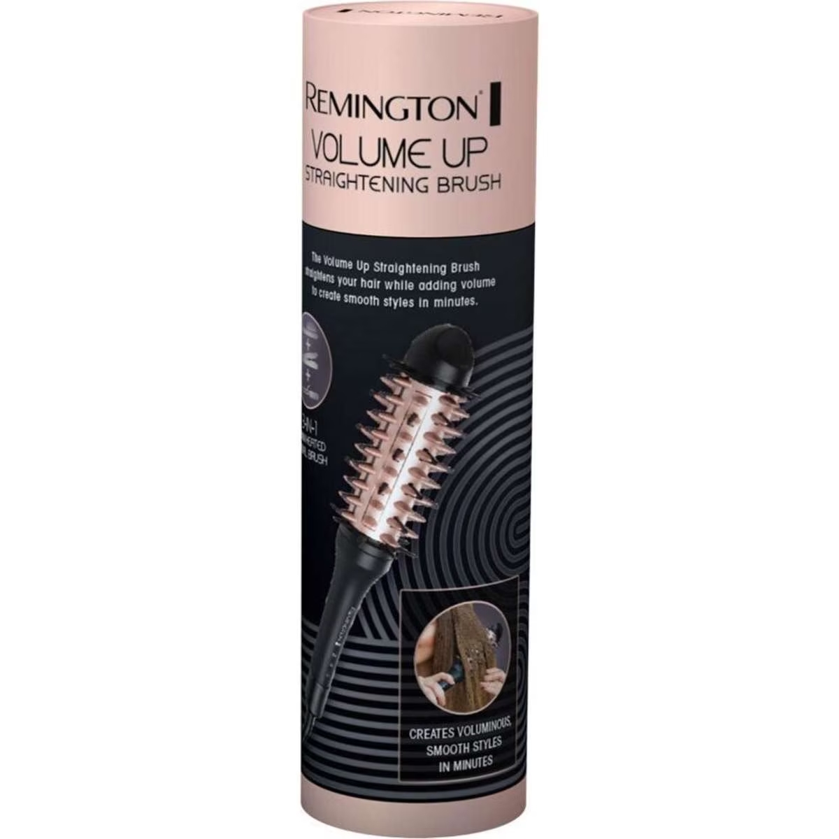 1074105433_2 Remington Volume Up Electric Hair Straightening Brush w/ Mat