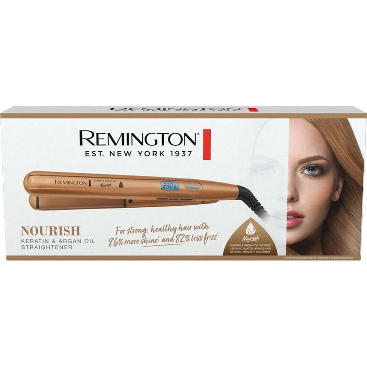 Remington Keratin & Argan Oil Nourish Hair Straightener