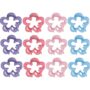 My Accessory Kids Melrose Hair Clip Matte Flower Assorted 12PK 7cm